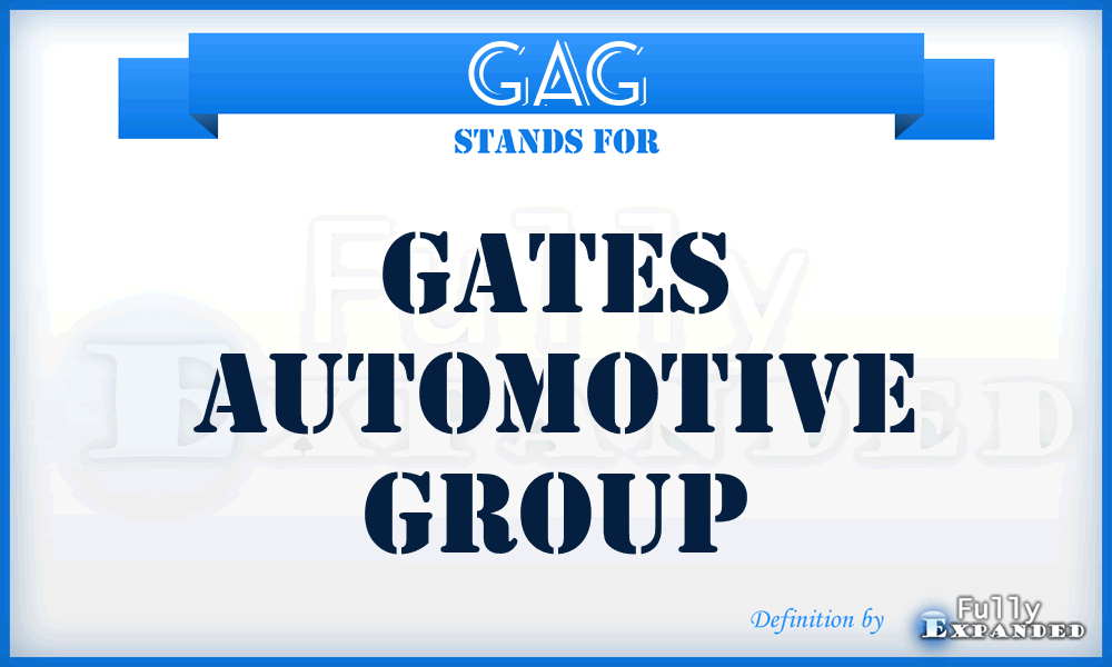 GAG - Gates Automotive Group