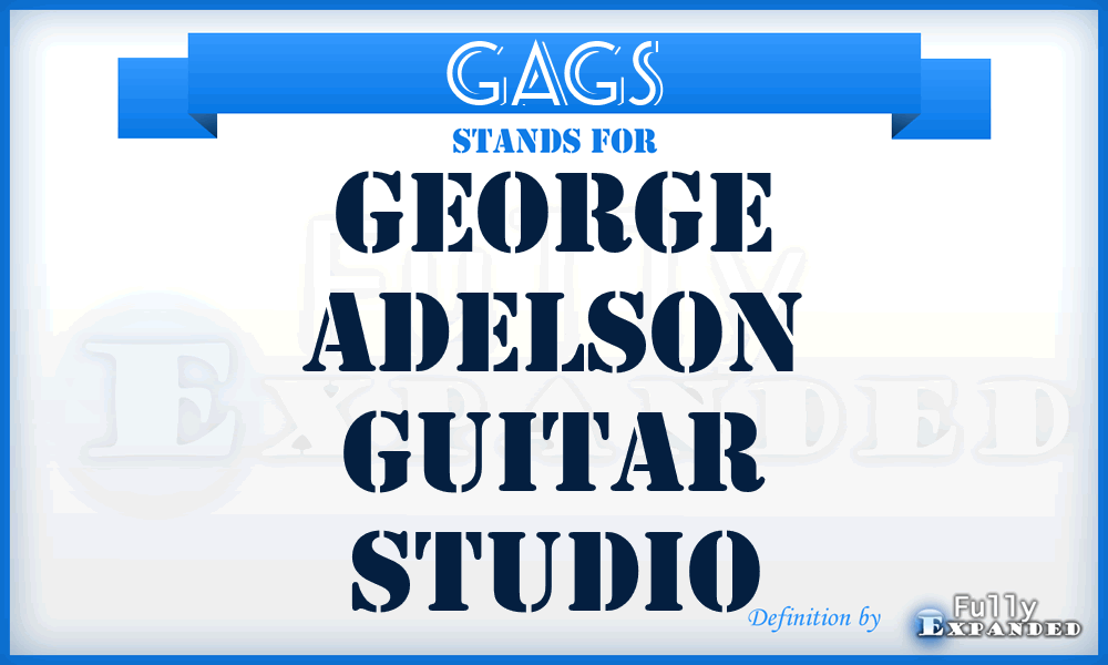 GAGS - George Adelson Guitar Studio