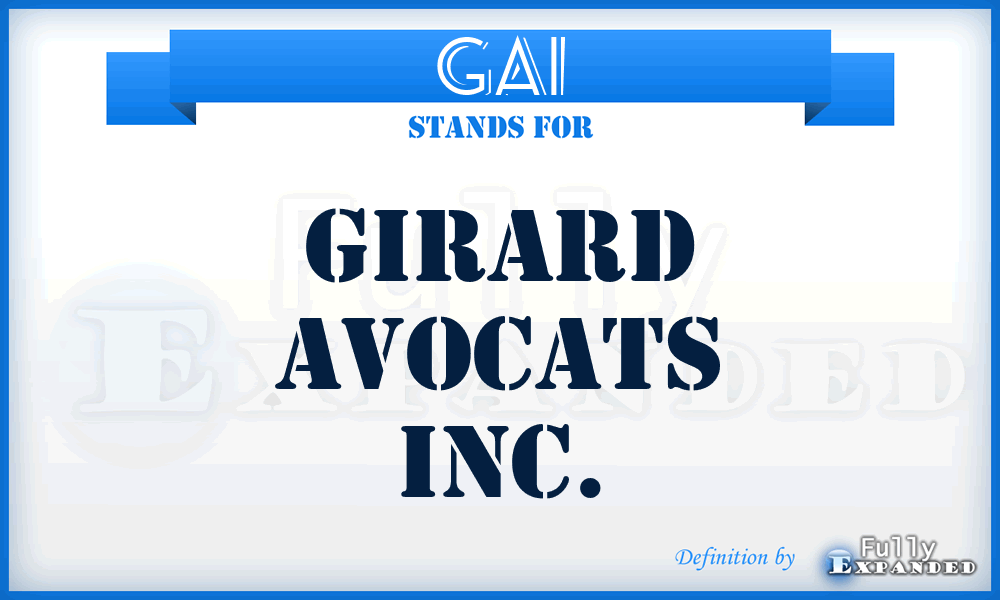 GAI - Girard Avocats Inc.