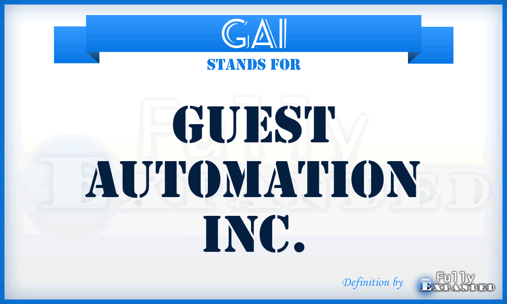 GAI - Guest Automation Inc.