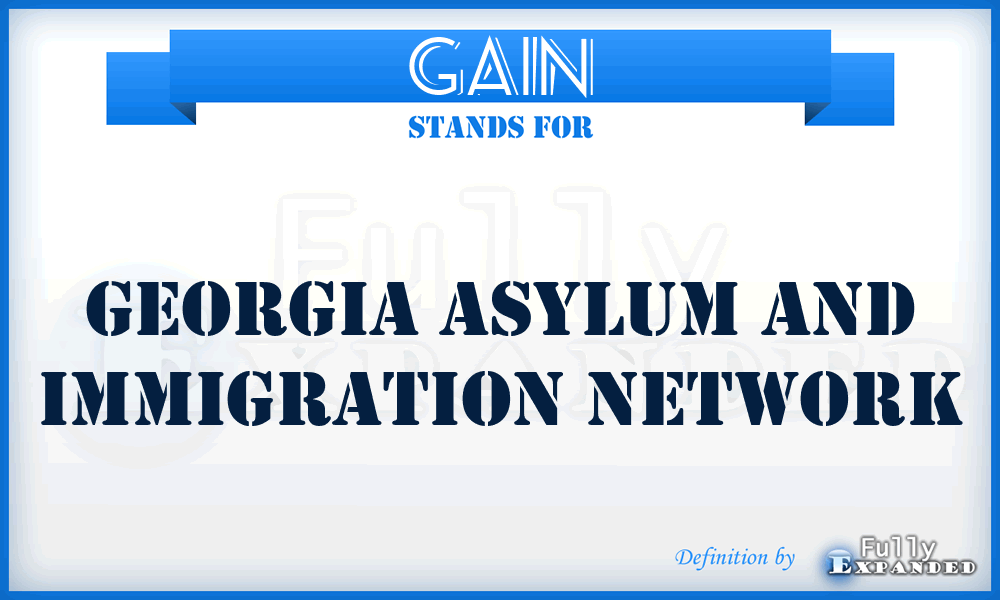GAIN - Georgia Asylum and Immigration Network