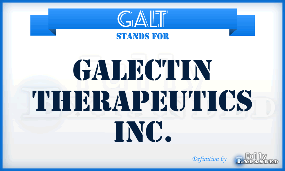 GALT - Galectin Therapeutics Inc.