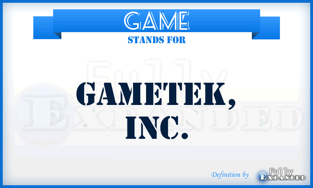 GAME - Gametek, Inc.