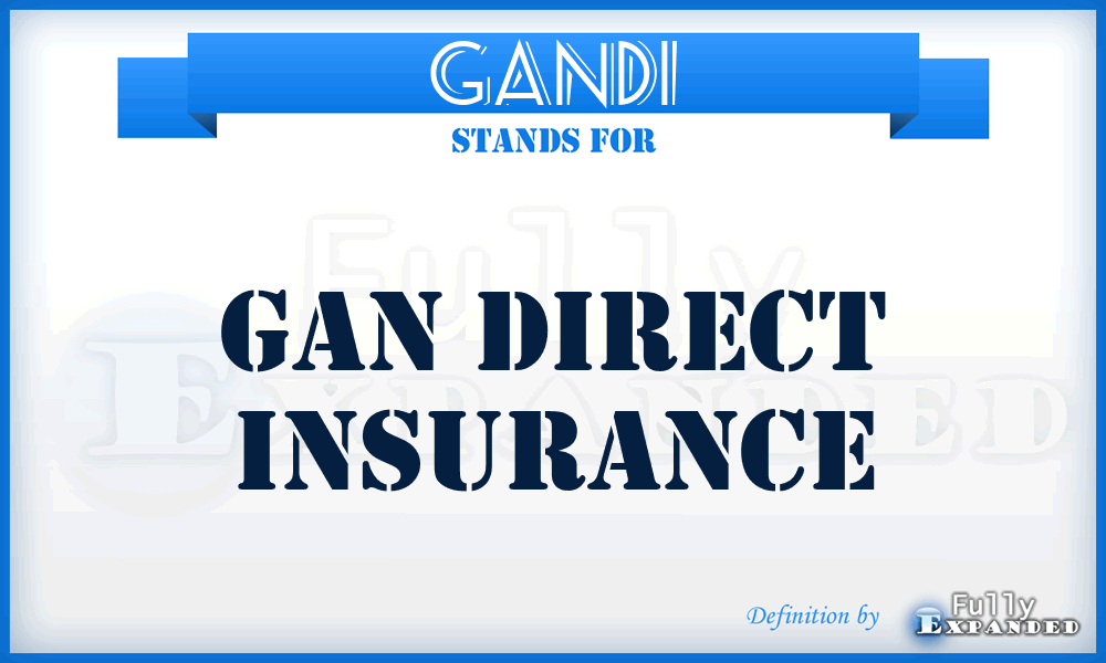 GANDI - GAN Direct Insurance