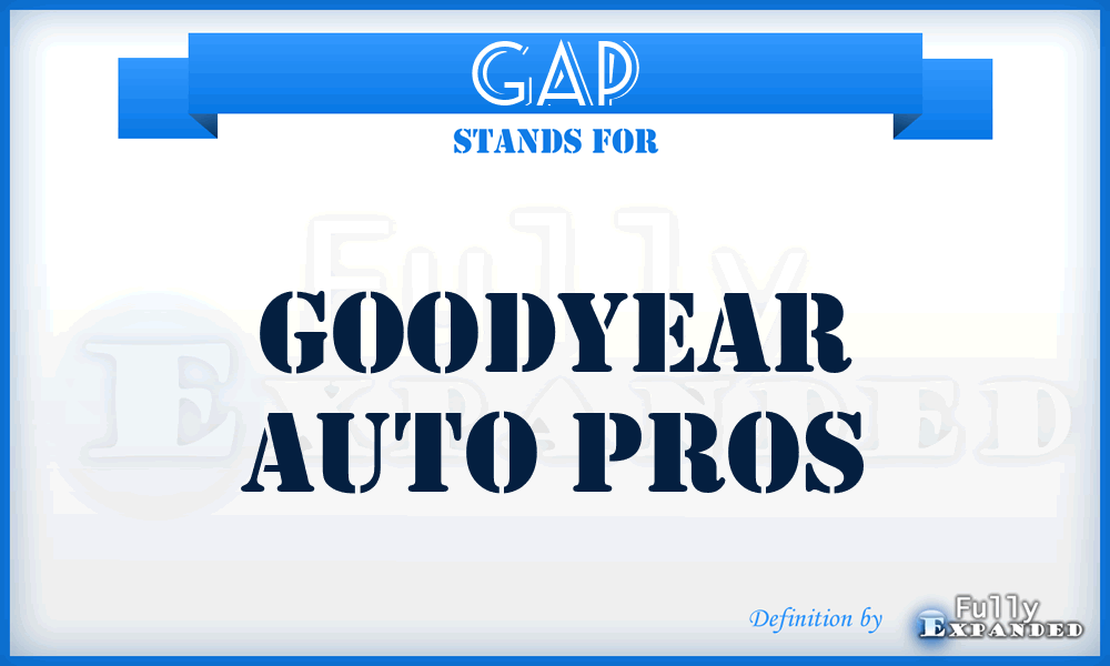 GAP - Goodyear Auto Pros