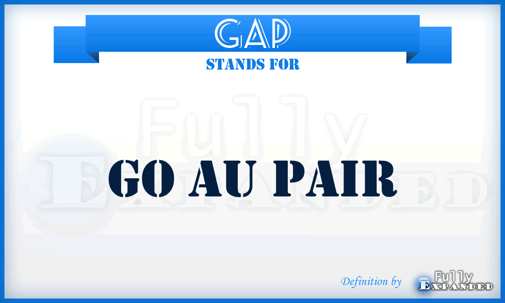 GAP - Go Au Pair