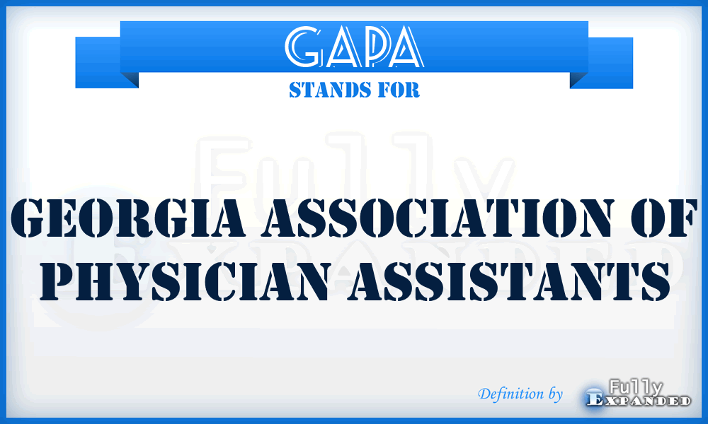 GAPA - Georgia Association of Physician Assistants