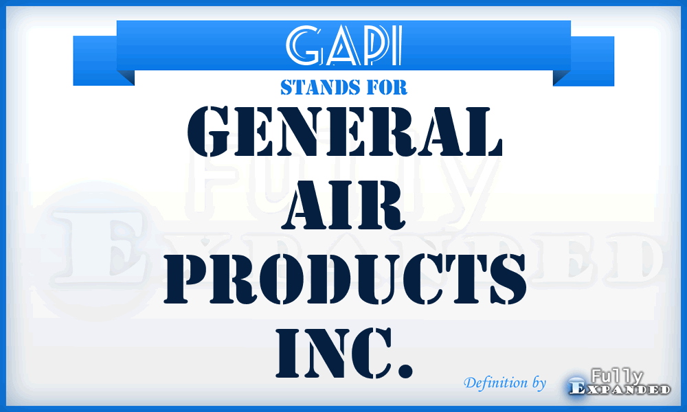 GAPI - General Air Products Inc.
