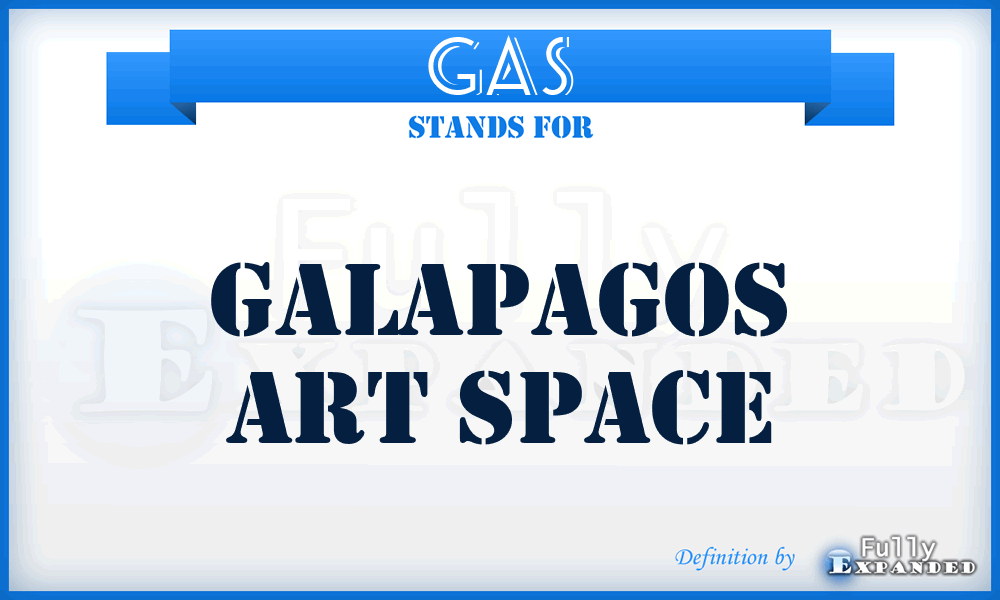 GAS - Galapagos Art Space