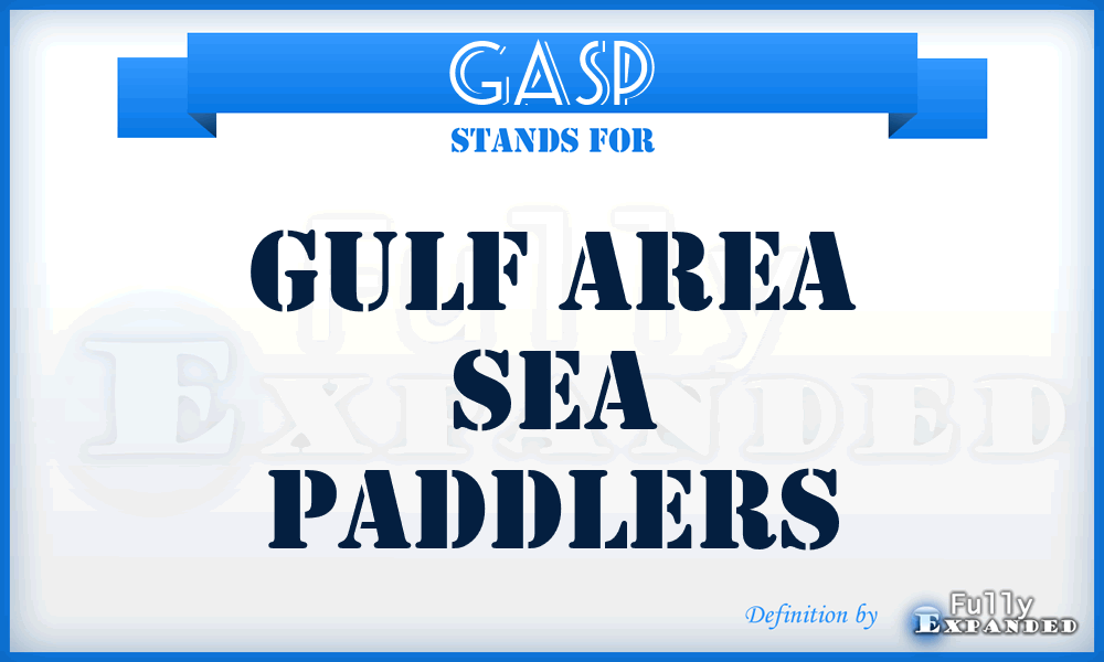 GASP - Gulf Area Sea Paddlers