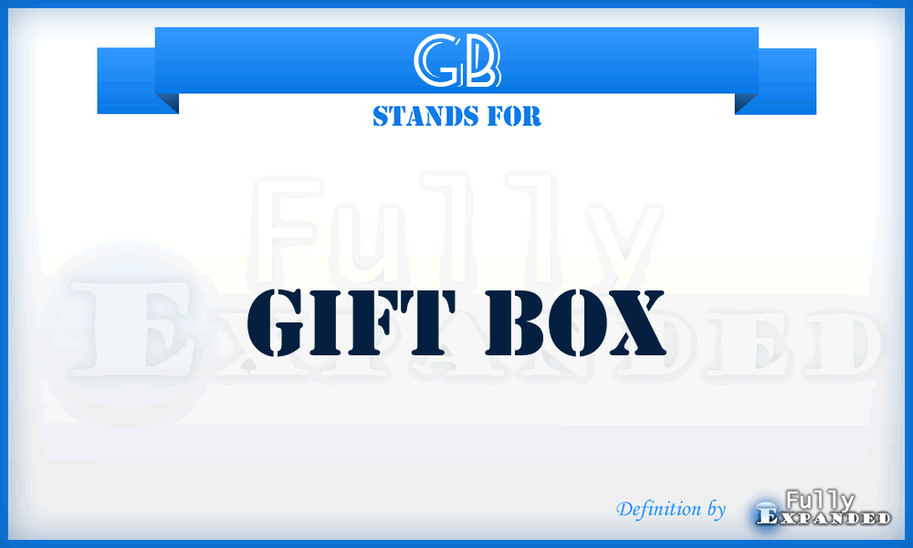 GB - Gift Box