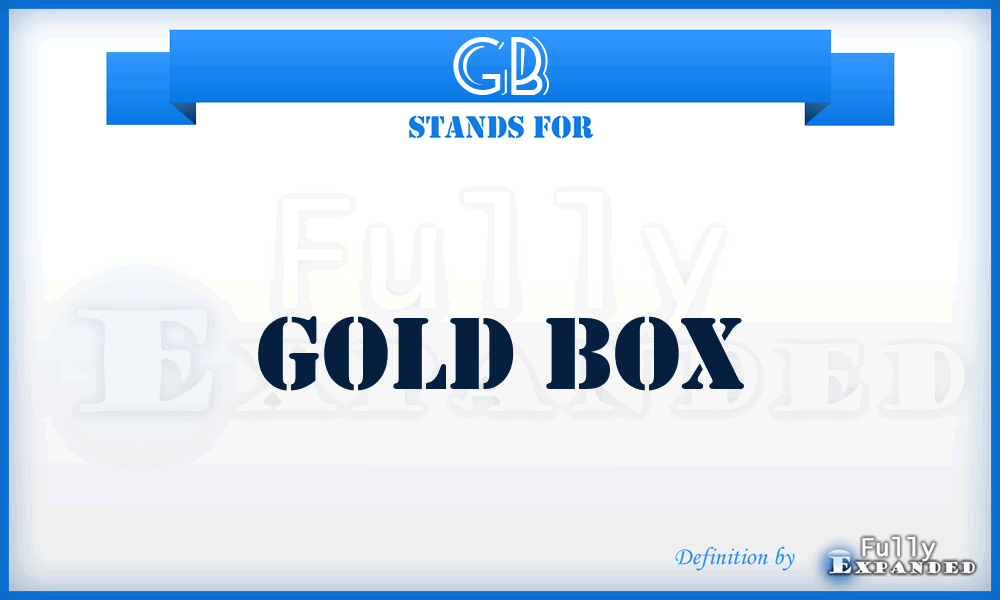 GB - Gold Box