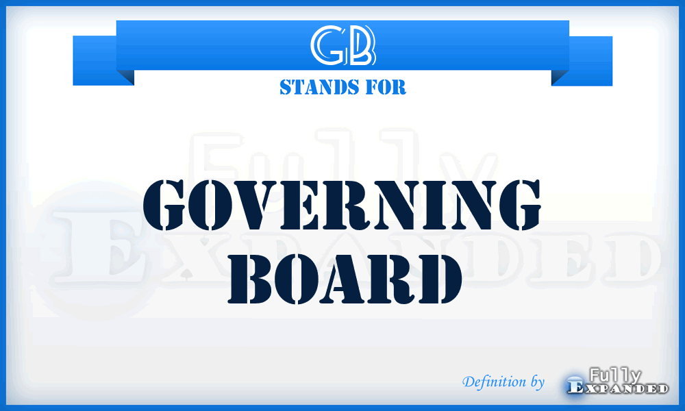 GB - Governing Board