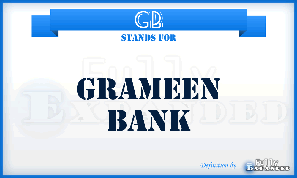 GB - Grameen Bank