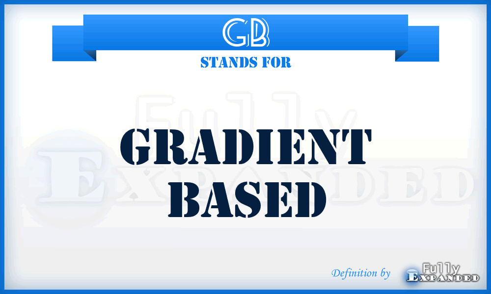 GB - Gradient Based