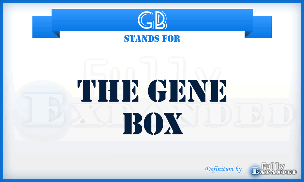 GB - The Gene Box