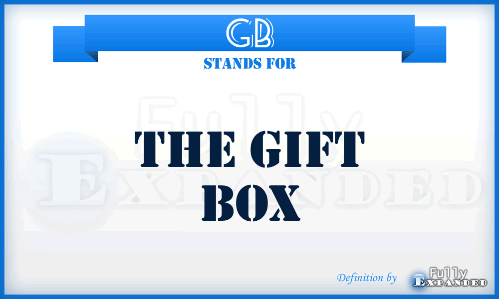 GB - The Gift Box
