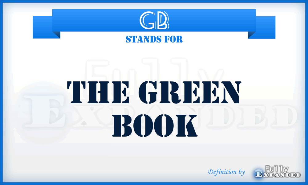 GB - The Green Book