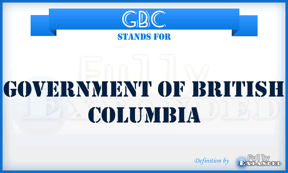 GBC - Government of British Columbia