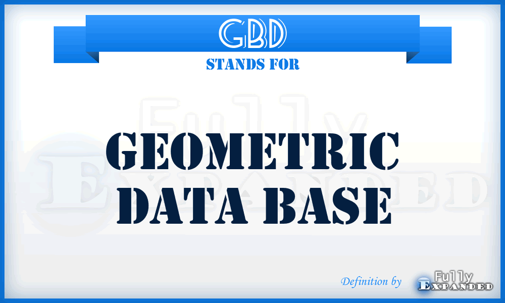 GBD - geometric data base