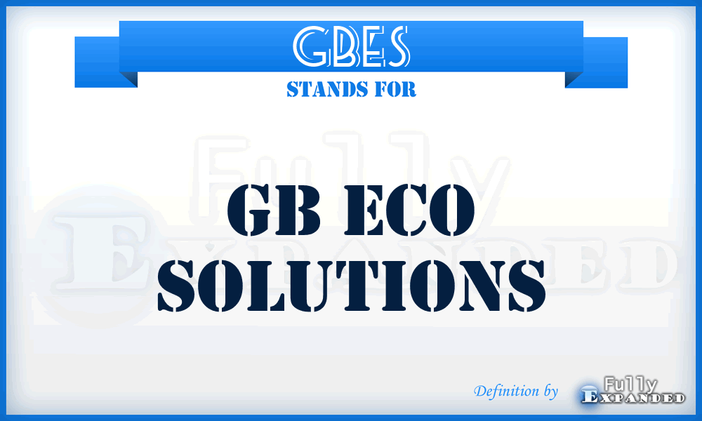 GBES - GB Eco Solutions