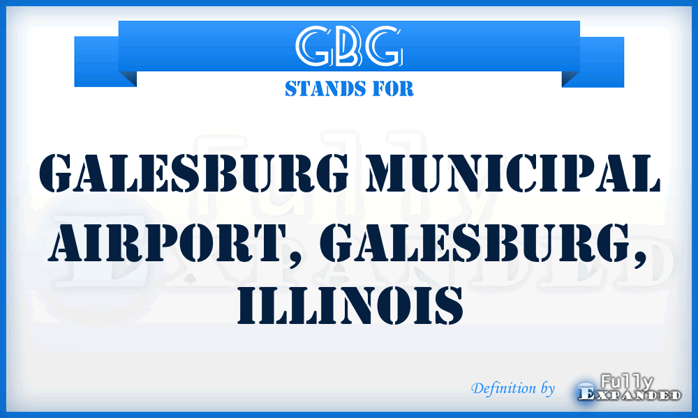 GBG - Galesburg Municipal Airport, Galesburg, Illinois