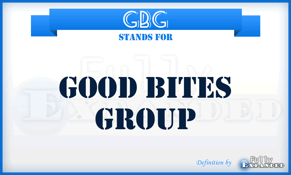 GBG - Good Bites Group