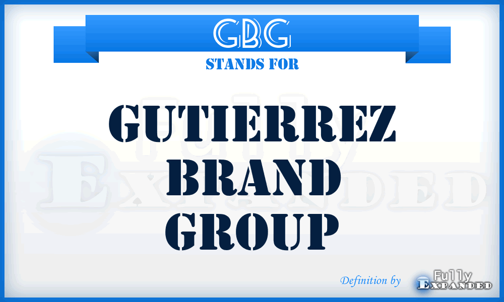 GBG - Gutierrez Brand Group