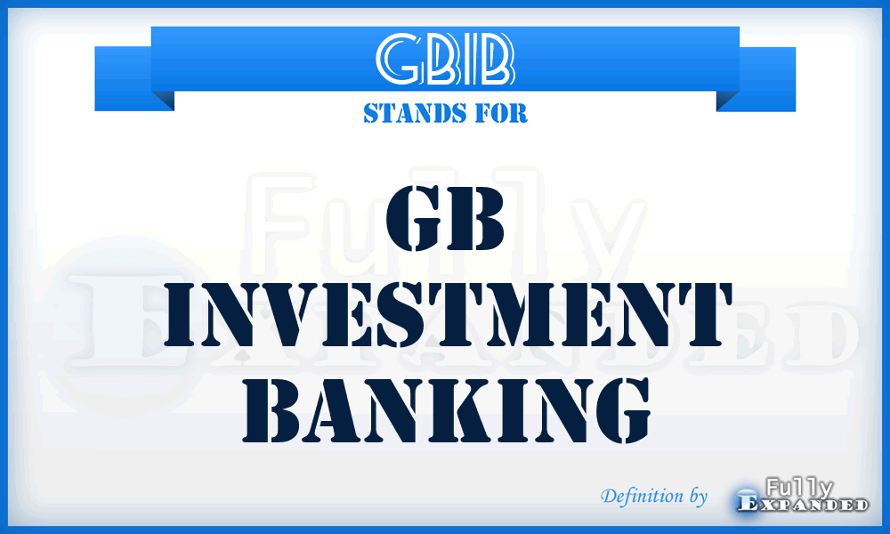 GBIB - GB Investment Banking