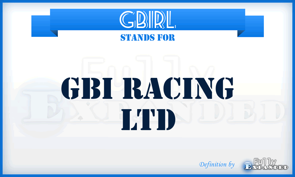 GBIRL - GBI Racing Ltd