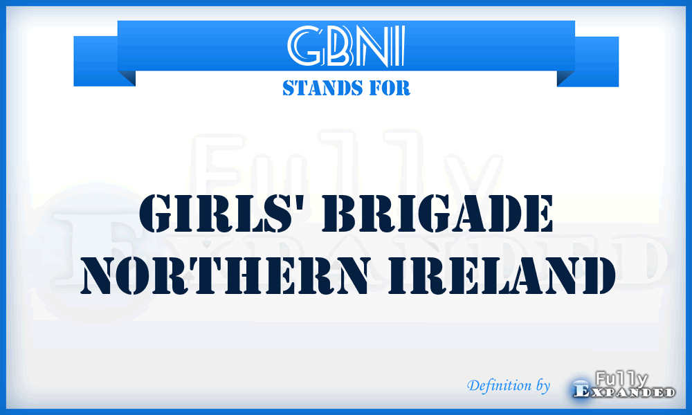 GBNI - Girls' Brigade Northern Ireland