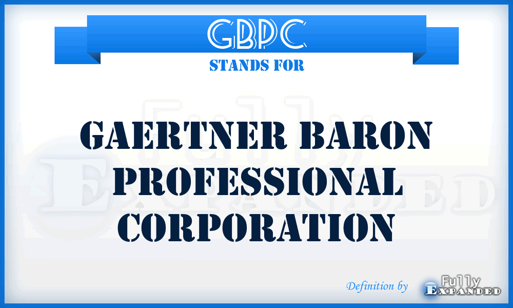 GBPC - Gaertner Baron Professional Corporation