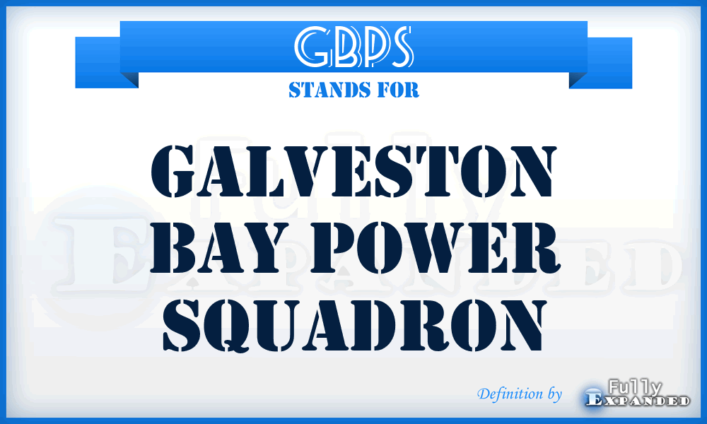 GBPS - Galveston Bay Power Squadron