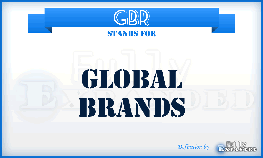 GBR - Global Brands