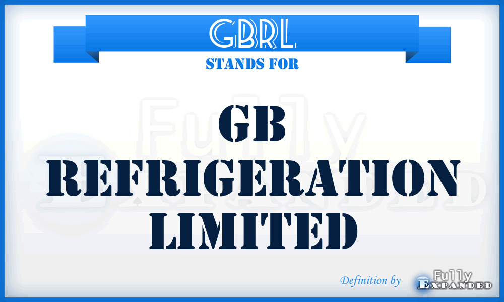 GBRL - GB Refrigeration Limited
