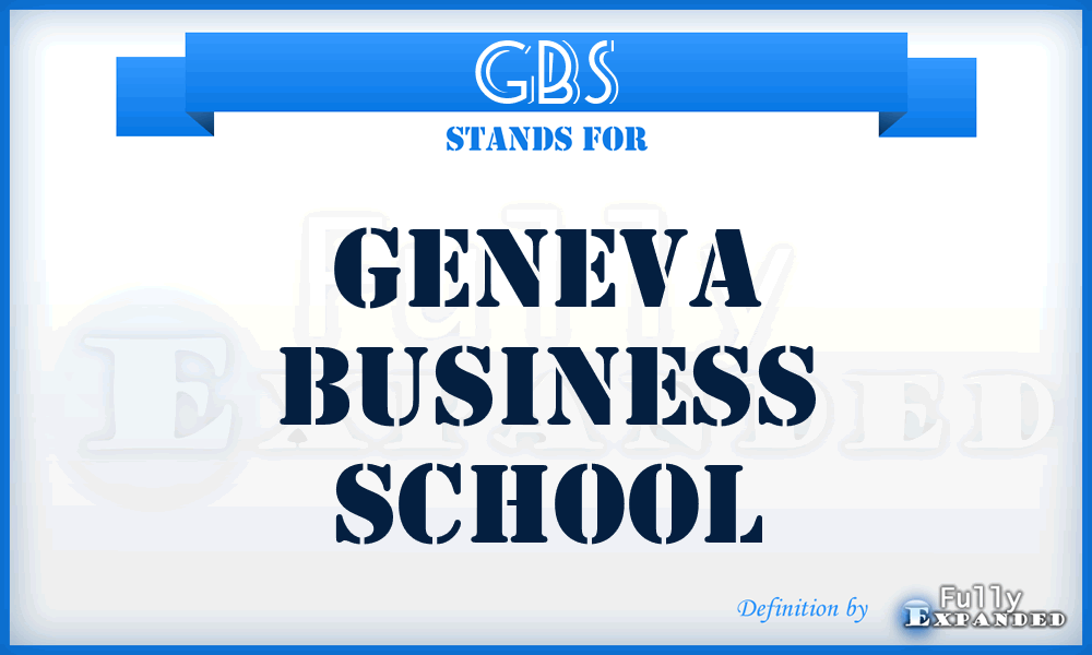GBS - Geneva Business School
