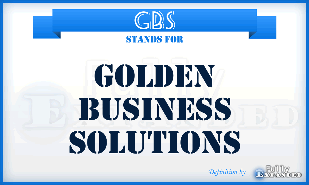 GBS - Golden Business Solutions