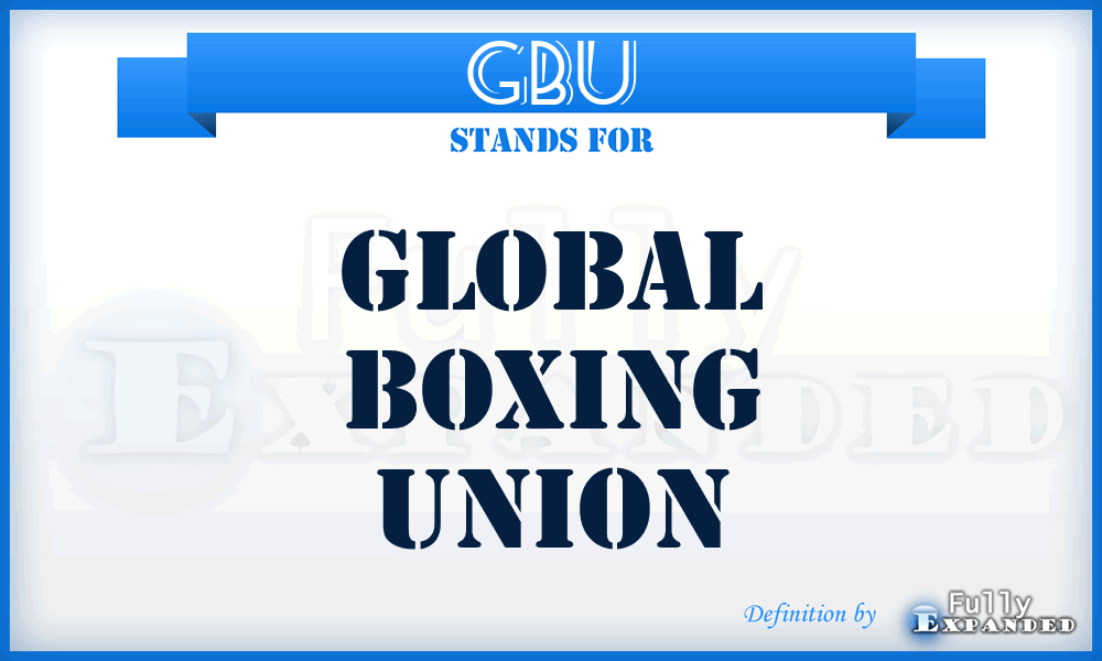 GBU - Global Boxing Union