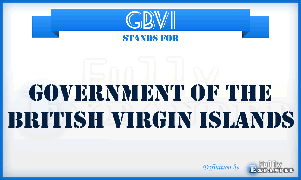 GBVI - Government of the British Virgin Islands