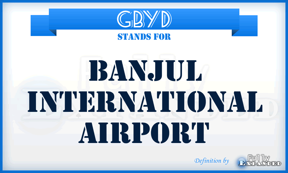 GBYD - Banjul International airport