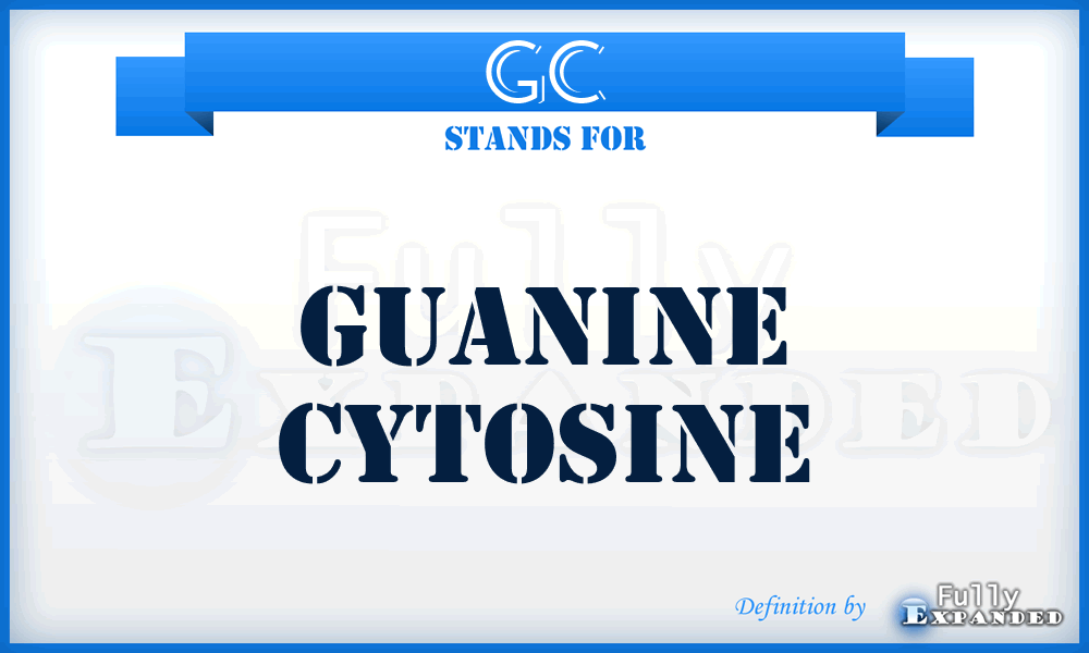 GC - Guanine Cytosine