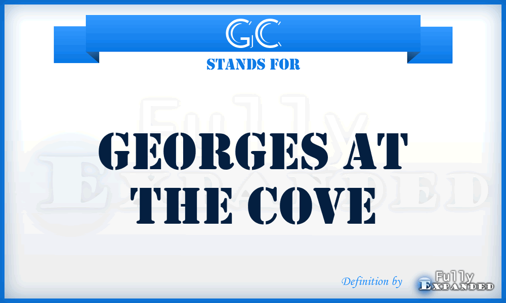 GC - Georges at the Cove