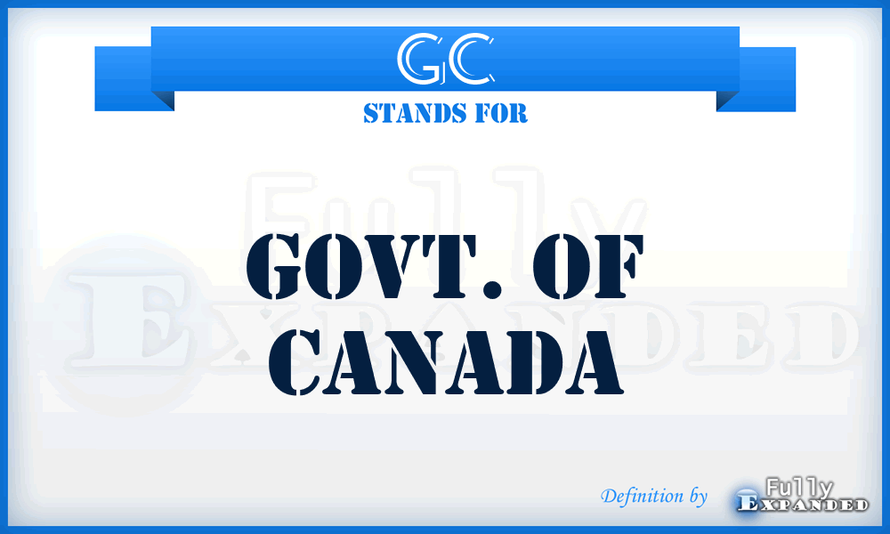 GC - Govt. of Canada