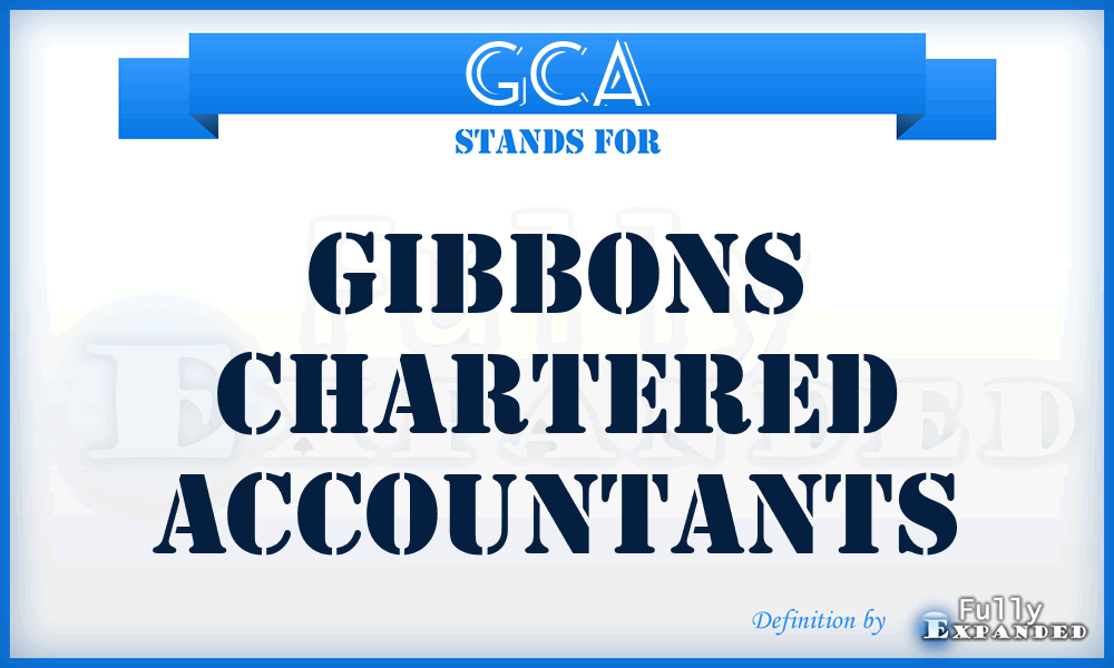 GCA - Gibbons Chartered Accountants