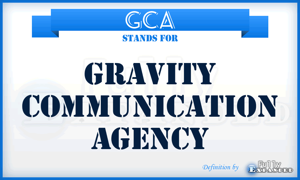 GCA - Gravity Communication Agency