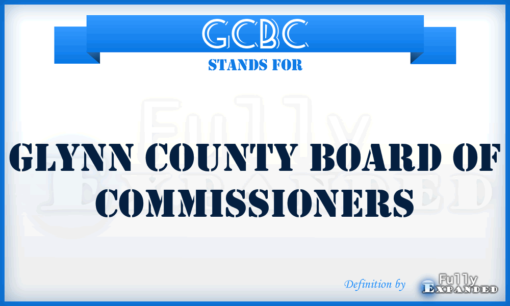 GCBC - Glynn County Board of Commissioners