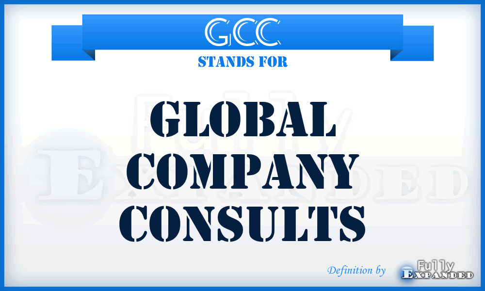 GCC - Global Company Consults