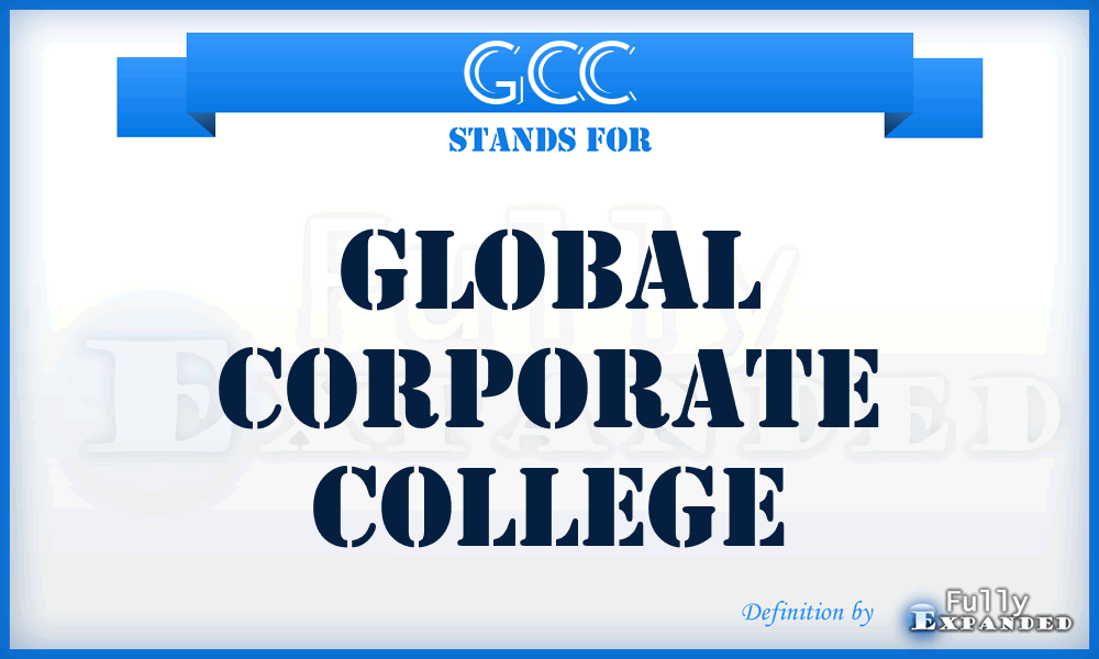 GCC - Global Corporate College