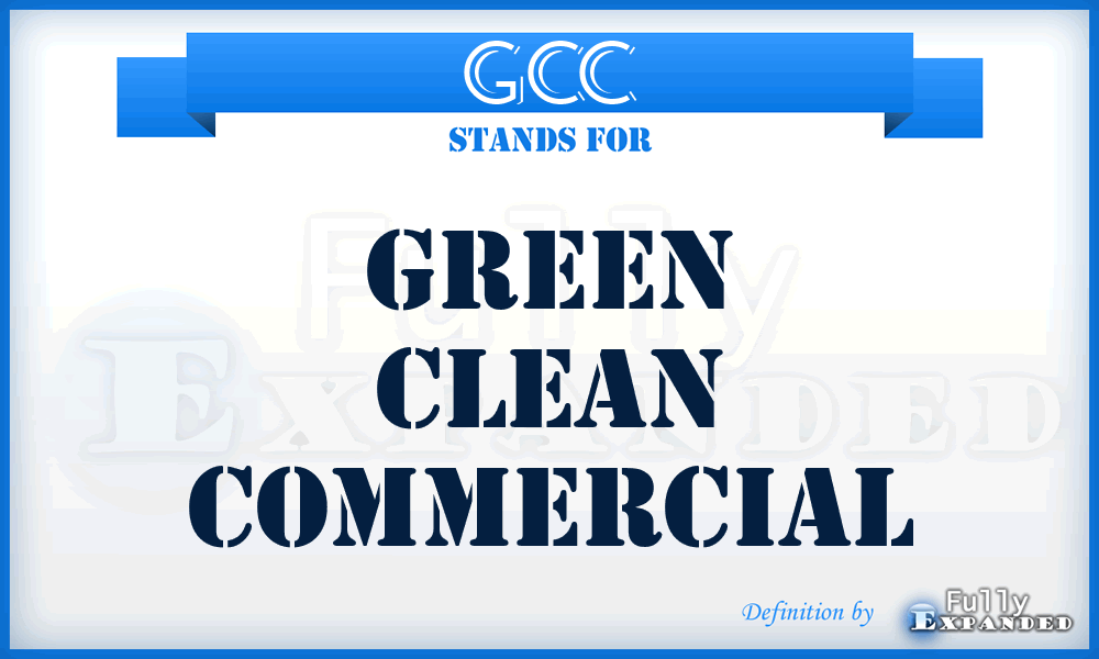 GCC - Green Clean Commercial