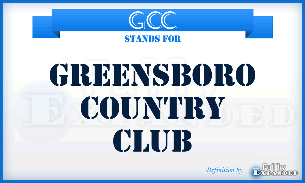 GCC - Greensboro Country Club